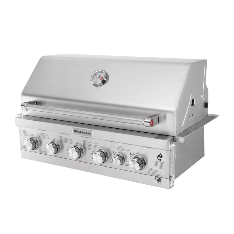 Kitchenaid 4 Burner BuiltIn Liquid Propane Infrared 71000 BTU Gas Grill & Reviews Wayfair